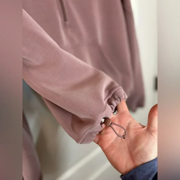 Lululemon•Brushed Softstreme Half Zip Cinch Pullover•Twilight Rose•FLAWLESS•8 - Picture 14 of 16